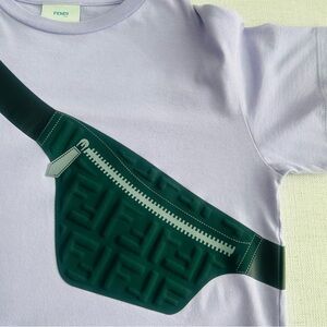 Fendi Kids Purple Short Sleeved T-shirt (8Y)